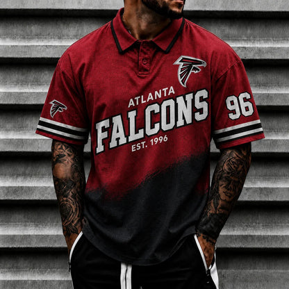 [SPECIAL OFFER] NEW CUSTOMIZED NFL18 ATF ATLANTA FALCONS POLO SHIRT