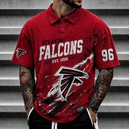 [SPECIAL OFFER] NEW CUSTOMIZED NFL18 ATF ATLANTA FALCONS POLO SHIRT