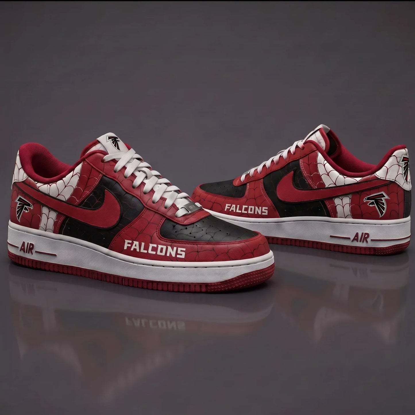 [SPECIAL OFFER] NEW CUSTOMIZED NFL18 ATF ATLANTA FALCONS x SPIDER AF1 SHOES