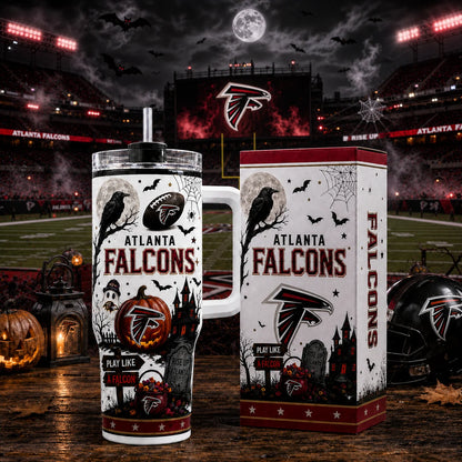 [SPECIAL OFFER] NEW CUSTOMIZED NFL18 ATF ATLANTA FALCONS HALLOWEEN  40OZ TUMBLER