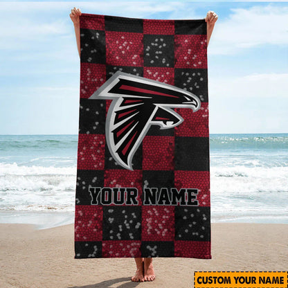 [SPECIAL OFFER] NEW CUSTOMIZED NFL18 ATF ATLANTA FALCONS BEACH TOWEL