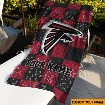 [SPECIAL OFFER] NEW CUSTOMIZED NFL18 ATF ATLANTA FALCONS BEACH TOWEL