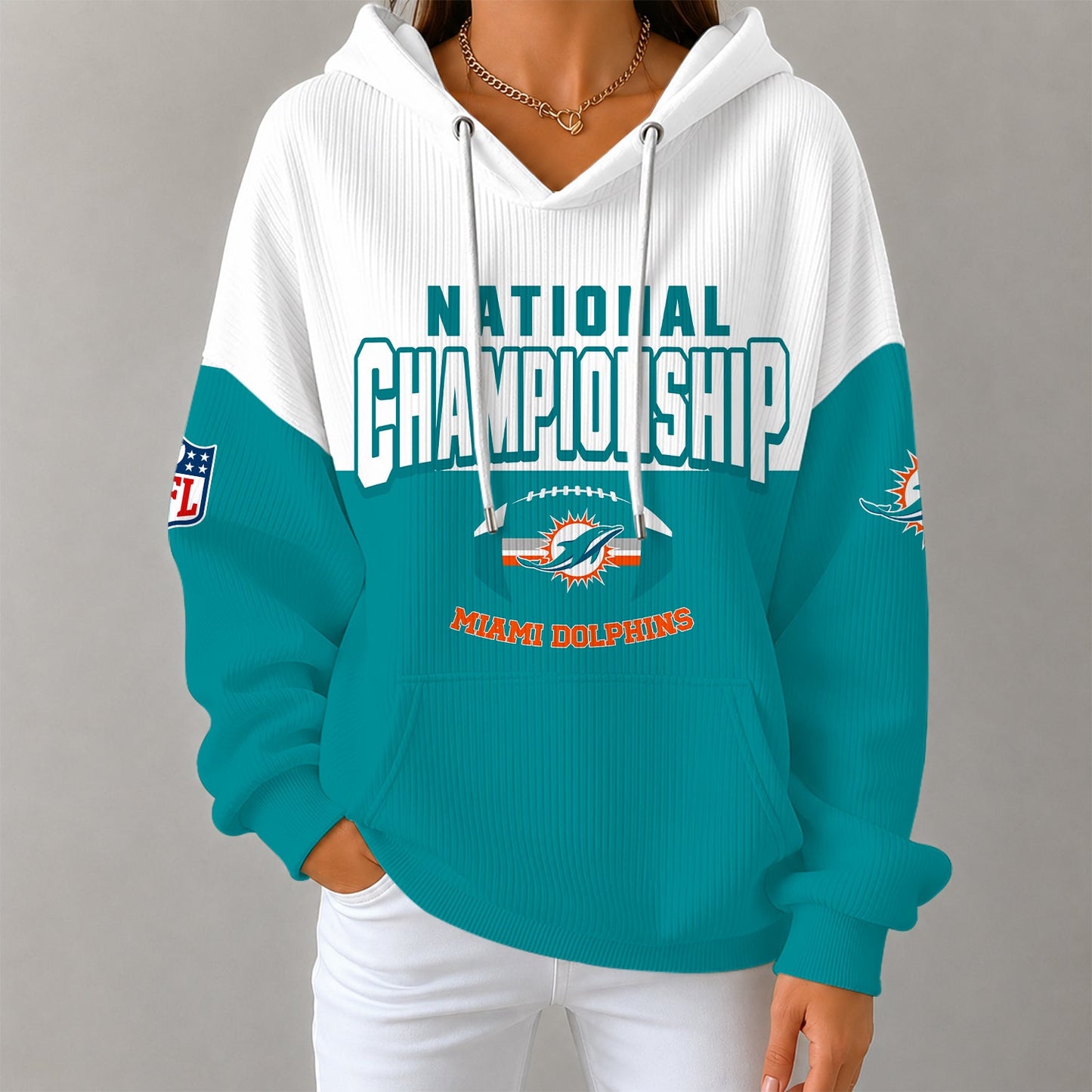 [SPECIAL OFFER] NEW CUSTOMIZED NFL19 MDP MIAMI DOLPHINS RIBBED HOODIE & SWEATSHIRT