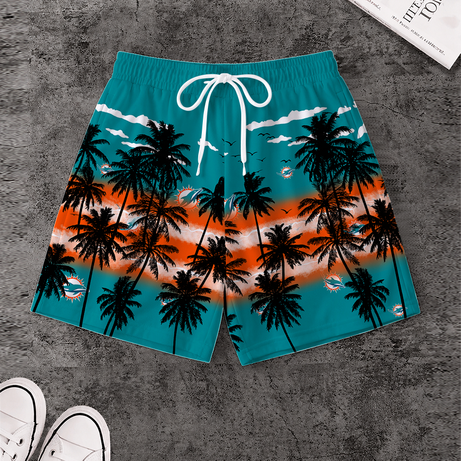 [SPECIAL OFFER] NEW CUSTOMIZED NFL19 MDP MIAMI DOLPHINS SHORT PANTS