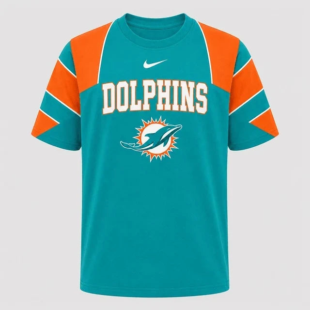 [SPECIAL OFFER] NEW CUSTOMIZED NFL19 MDP MIAMI DOLPHINS RAGLAN TEE