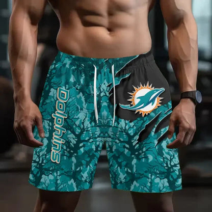 [SPECIAL OFFER] NEW CUSTOMIZED NFL19 MDP MIAMI DOLPHINS SHORT PANTS