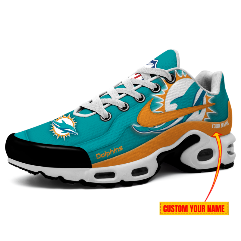 [SPECIAL OFFER] NEW CUSTOMIZED NFL19 MDP MIAMI DOLPHINS AIR MAX PLUS SNEAKERS