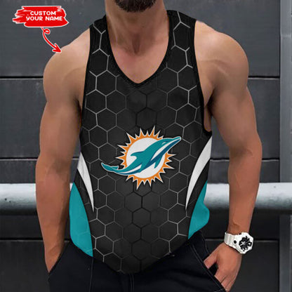 [SPECIAL OFFER] NEW CUSTOMIZED NFL19 MDP MIAMI DOLPHINS UNISEX TANK TOP