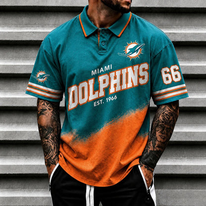 [SPECIAL OFFER] NEW CUSTOMIZED NFL19 MDP MIAMI DOLPHINS POLO SHIRT