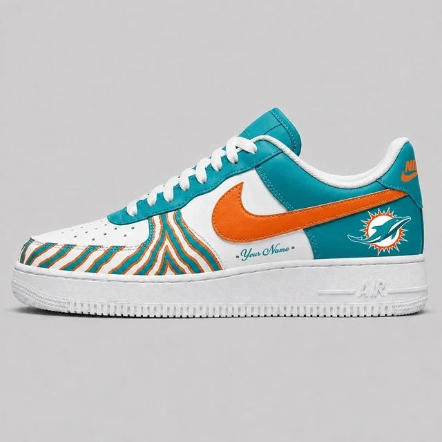 [SPECIAL OFFER] NEW CUSTOMIZED NFL19 MDP MIAMI DOLPHINS AF1 SHOES