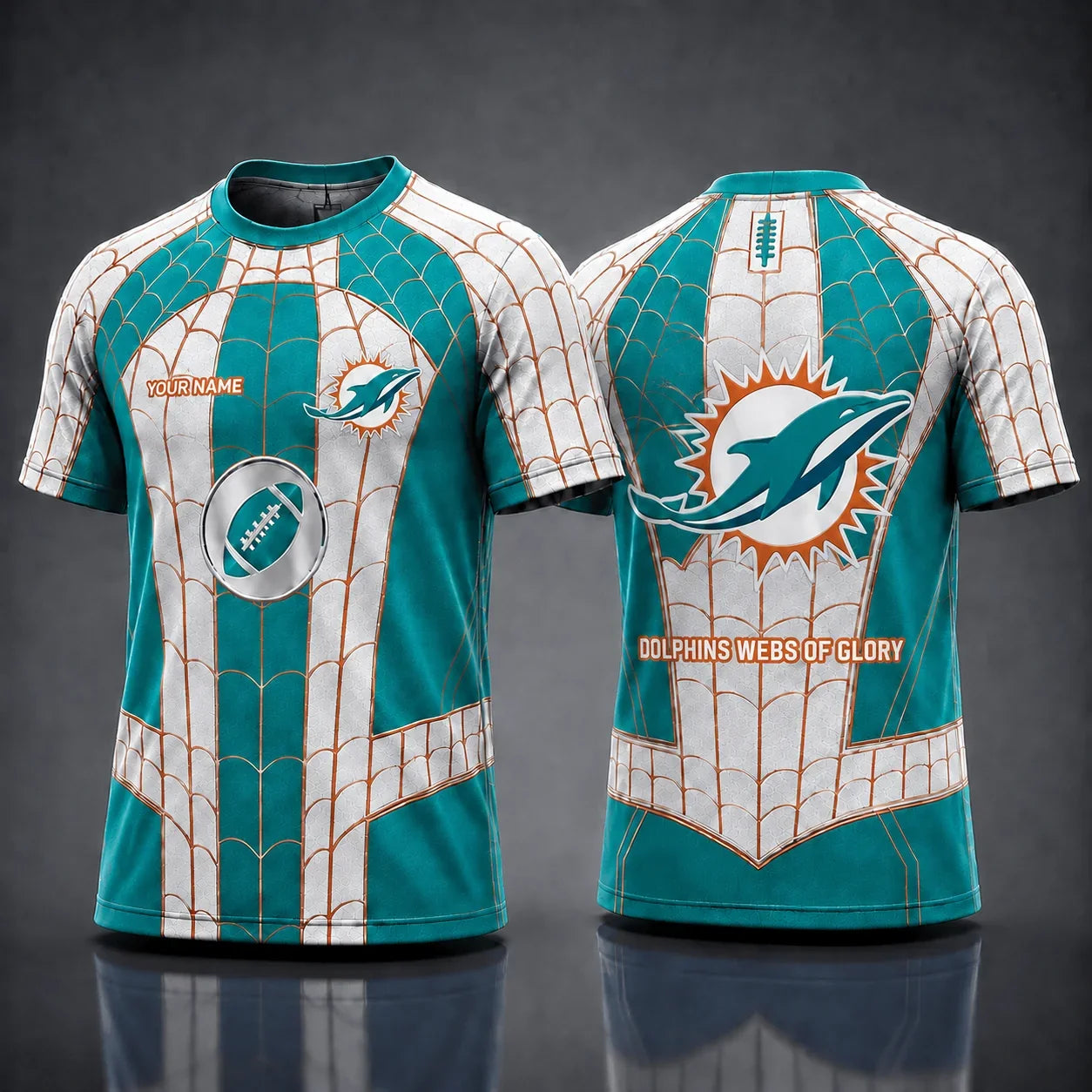 [SPECIAL OFFER] NEW CUSTOMIZED NFL19 MDP MIAMI DOLPHINS x SPIDER T-SHIRT, HOODIE & ZIP HOODIE