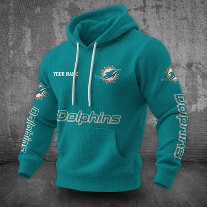 [SPECIAL OFFER] NEW CUSTOMIZED NFL19 MDP MIAMI DOLPHINS UNISEX HOODED SWEATSHIRT