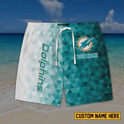 [SPECIAL OFFER] NEW CUSTOMIZED NFL19 MDP MIAMI DOLPHINS SHORT PANTS