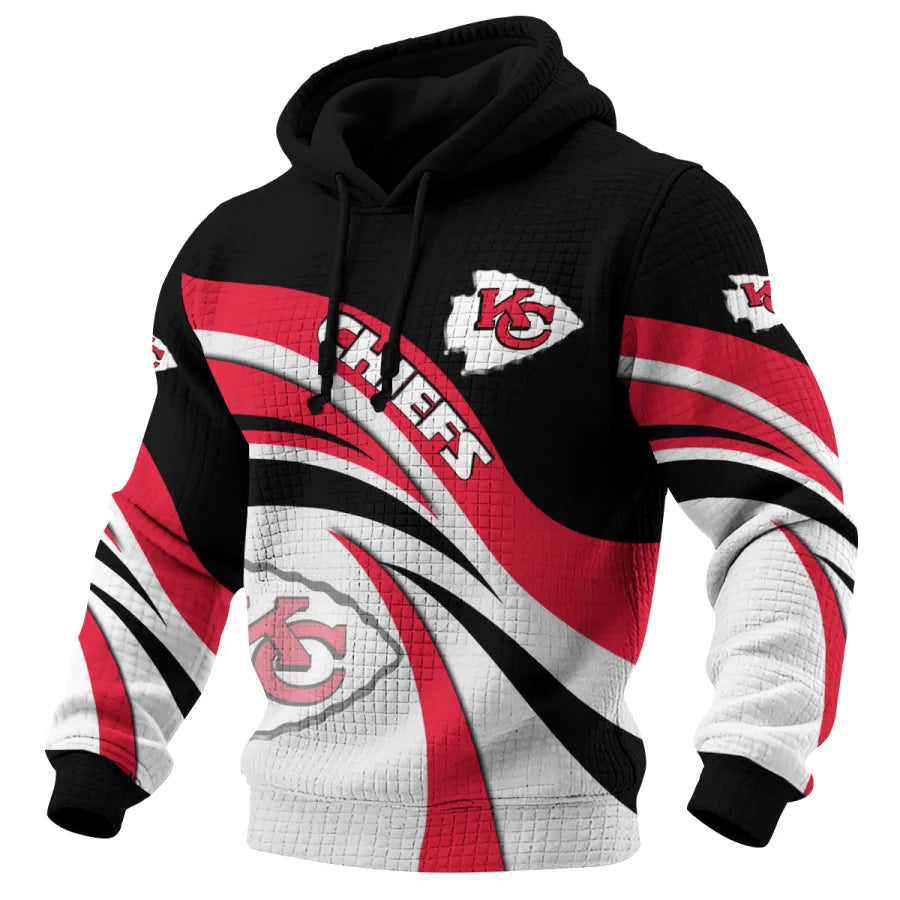 [SPECIAL OFFER] NEW CUSTOMIZED NFL01 KCC KANSAS CITY CHIEFS  UNISEX HOODED SWEATSHIRT