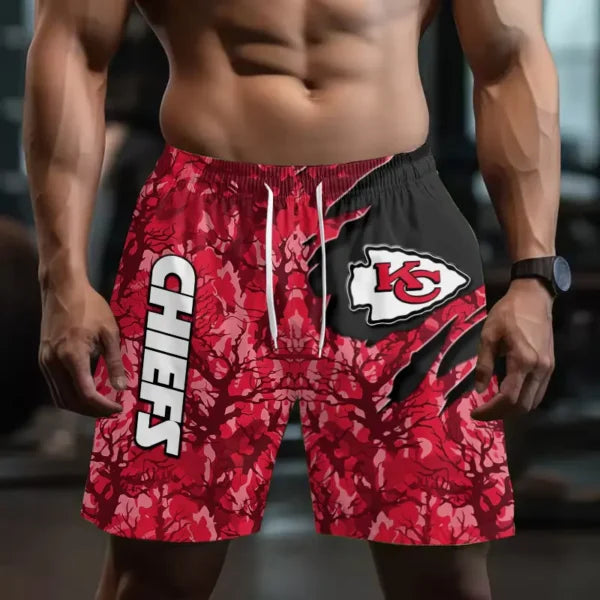 [SPECIAL OFFER] NEW CUSTOMIZED NFL01 KCC KANSAS CITY CHIEFS SHORT PANTS