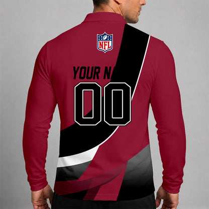 [SPECIAL OFFER] NEW CUSTOMIZED NFL20 ARC ARIZONA CARDINALS LONG SLEEVE POLO SHIRT