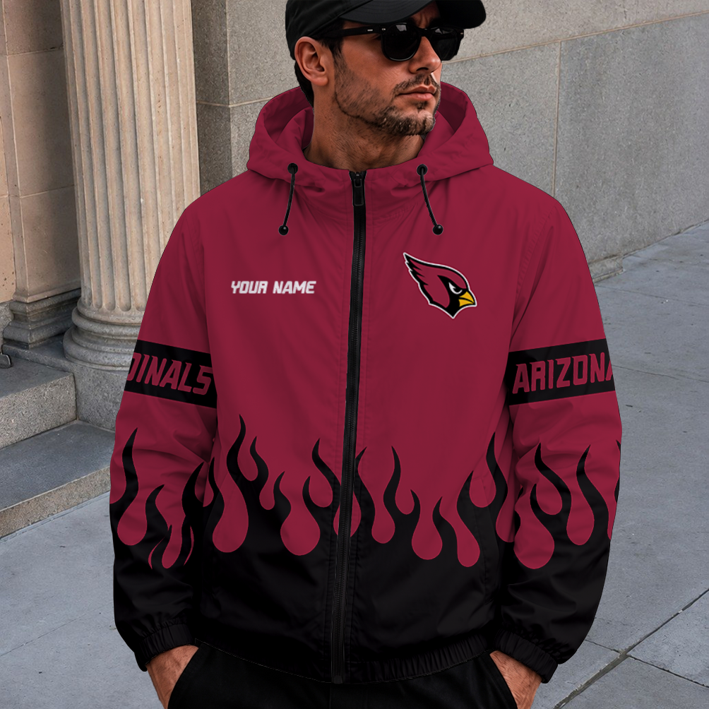 [SPECIAL OFFER] NEW CUSTOMIZED NFL20 ARC ARIZONA CARDINALS WINDBREAKER JACKET