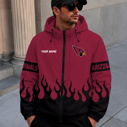 [SPECIAL OFFER] NEW CUSTOMIZED NFL20 ARC ARIZONA CARDINALS WINDBREAKER JACKET