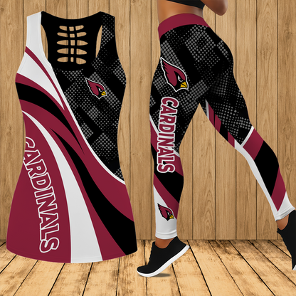 [SPECIAL OFFER] NEW CUSTOMIZED NFL20 ARC ARIZONA CARDINALS HOLLOW TANK TOP & LEGGINGS SET