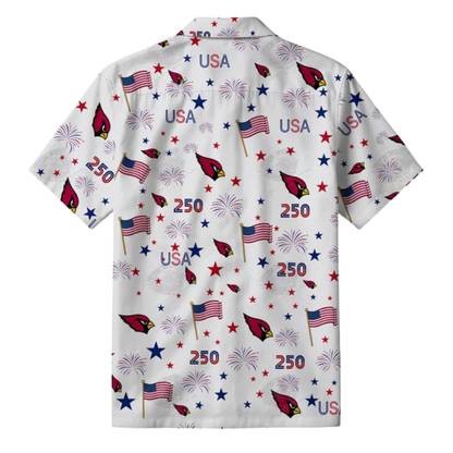[SPECIAL OFFER] NEW CUSTOMIZED NFL20 ARC ARIZONA CARDINALS PATRIOTIC 250 USA HAWAIIAN SHIRT