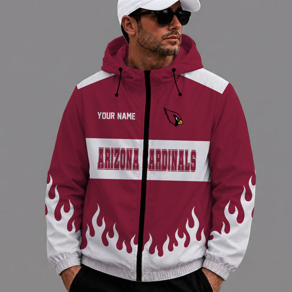[SPECIAL OFFER] NEW CUSTOMIZED NFL20 ARC ARIZONA CARDINALS WINDBREAKER JACKET