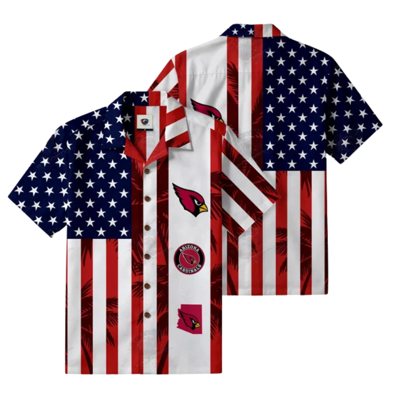 [SPECIAL OFFER] NEW CUSTOMIZED NFL20 ARC ARIZONA CARDINALS PATRIOTIC 250 USA HAWAIIAN SHIRT