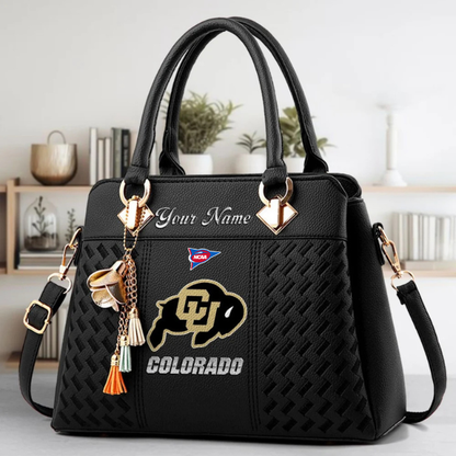 LIMITED EDITION - NEW CUSTOMIZED FBS NCAA20 CRB CR BUFFALOES ZIP HANDBAG MULTICOLOR