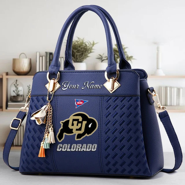 LIMITED EDITION - NEW CUSTOMIZED FBS NCAA20 CRB CR BUFFALOES ZIP HANDBAG MULTICOLOR