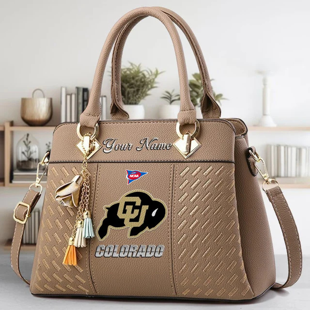 LIMITED EDITION - NEW CUSTOMIZED FBS NCAA20 CRB CR BUFFALOES ZIP HANDBAG MULTICOLOR