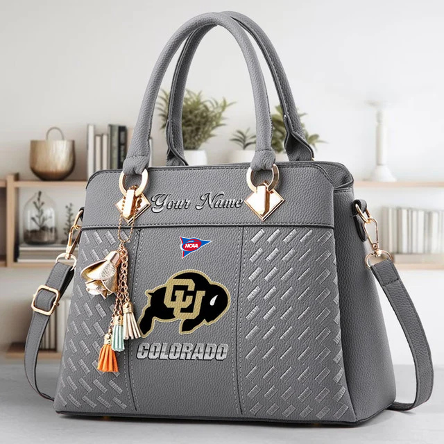 LIMITED EDITION - NEW CUSTOMIZED FBS NCAA20 CRB CR BUFFALOES ZIP HANDBAG MULTICOLOR