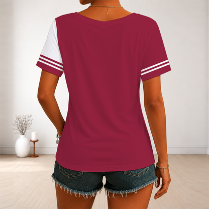 [SPECIAL OFFER] NEW CUSTOMIZED NFL20 ARC ARIZONA CARDINALS V-NECK FEMALE SHIRT