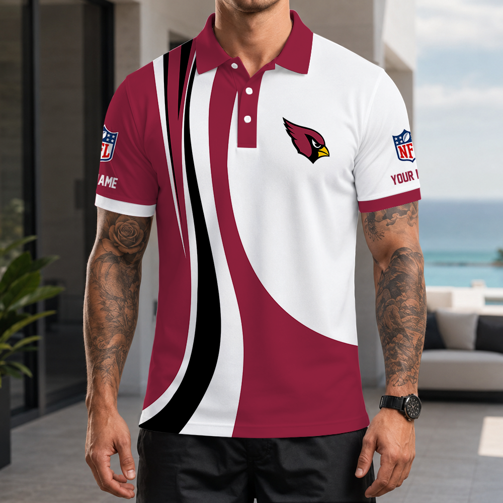 [SPECIAL OFFER] NEW CUSTOMIZED NFL20 ARC ARIZONA CARDINALS POLO SHIRT