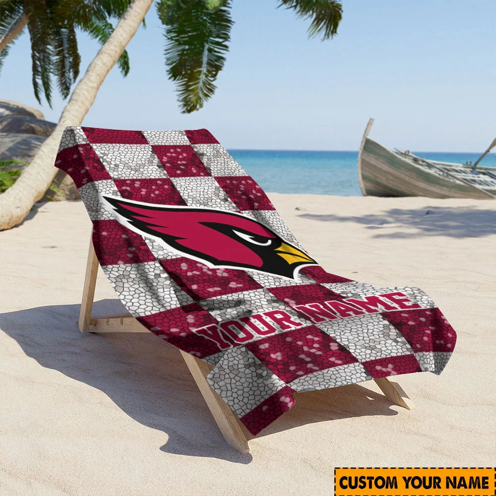 [SPECIAL OFFER] NEW CUSTOMIZED NFL20 ARC ARIZONA CARDINALS BEACH TOWEL