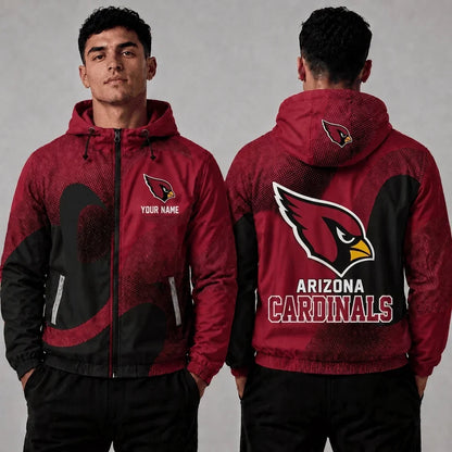 [SPECIAL OFFER] NEW CUSTOMIZED NFL20 ARC ARIZONA CARDINALS WINDBREAKER JACKET