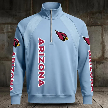 [SPECIAL OFFER] NEW CUSTOMIZED NFL20 ARC ARIZONA CARDINALS MEN'S MULTICOLOR QUARTER-ZIP PULLOVER