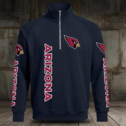 [SPECIAL OFFER] NEW CUSTOMIZED NFL20 ARC ARIZONA CARDINALS MEN'S MULTICOLOR QUARTER-ZIP PULLOVER