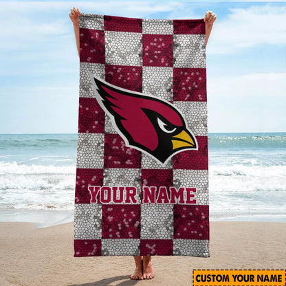 [SPECIAL OFFER] NEW CUSTOMIZED NFL20 ARC ARIZONA CARDINALS BEACH TOWEL