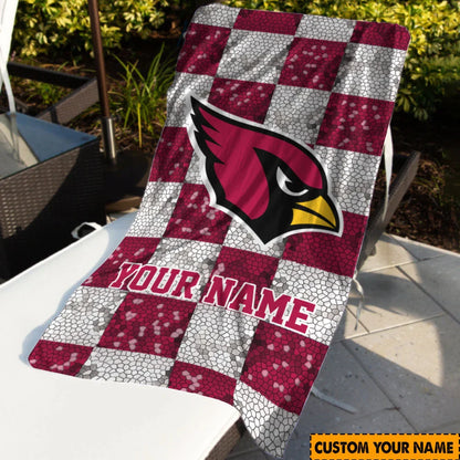 [SPECIAL OFFER] NEW CUSTOMIZED NFL20 ARC ARIZONA CARDINALS BEACH TOWEL
