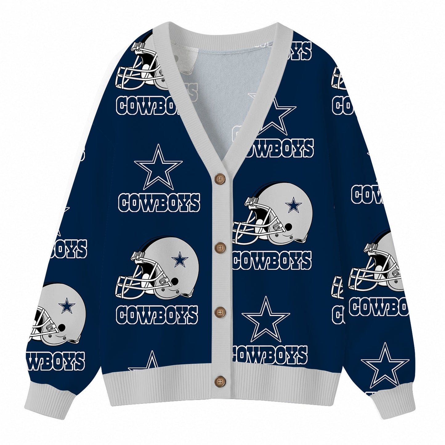 [SPECIAL OFFER] NEW CUSTOMIZED NFL21 DCB DALLAS COWBOYS CARDIGAN