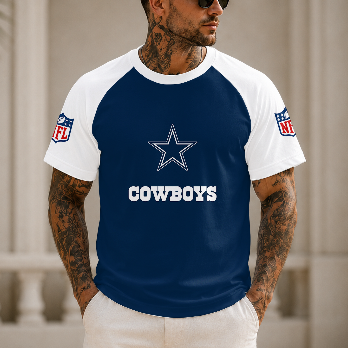 [SPECIAL OFFER] NEW CUSTOMIZED NFL21 DCB DALLAS COWBOYS RAGLAN TEE