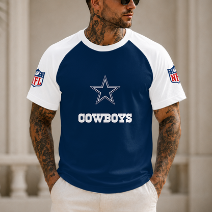 [SPECIAL OFFER] NEW CUSTOMIZED NFL21 DCB DALLAS COWBOYS RAGLAN TEE