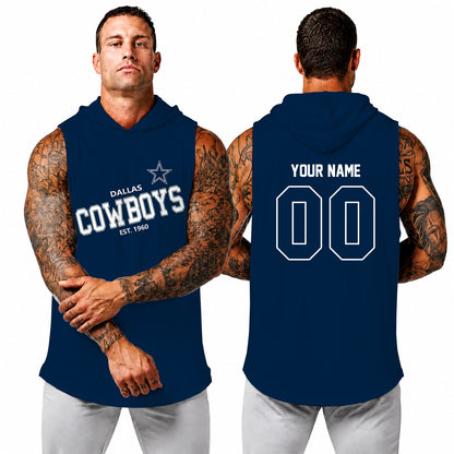 [SPECIAL OFFER] NEW CUSTOMIZED NFL21 DCB DALLAS COWBOYS HOODED TANK TOP
