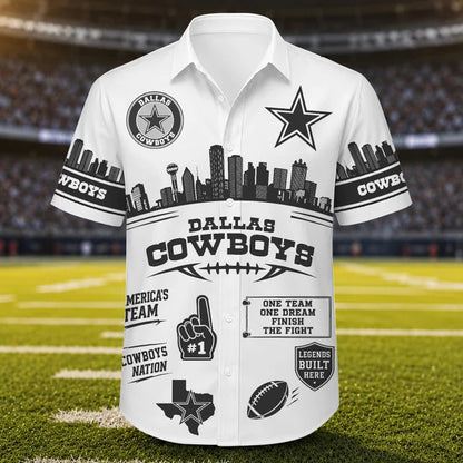 [SPECIAL OFFER] NEW CUSTOMIZED NFL21 DCB DALLAS COWBOYS UNISEX HAWAIIAN SHIRT