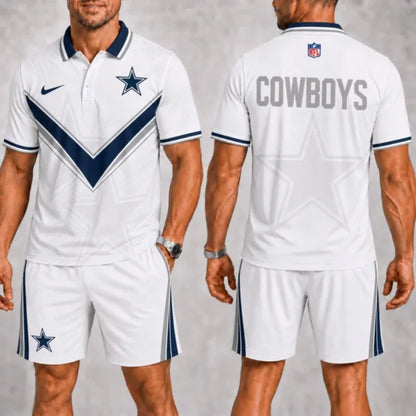 [SPECIAL OFFER] NEW CUSTOMIZED NFL21 DCB DALLAS COWBOYS POLO SHIRT & SHORT PANTS