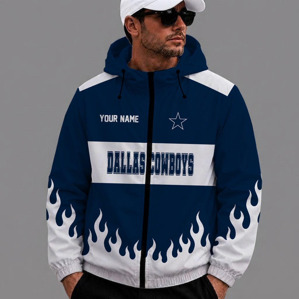 [SPECIAL OFFER] NEW CUSTOMIZED NFL21 DCB DALLAS COWBOYS WINDBREAKER JACKET