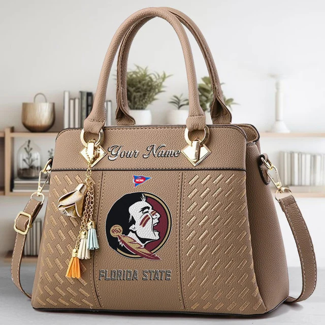 LIMITED EDITION - NEW CUSTOMIZED FBS NCAA21 FLS FL SEMINOLES ZIP HANDBAG MULTICOLOR