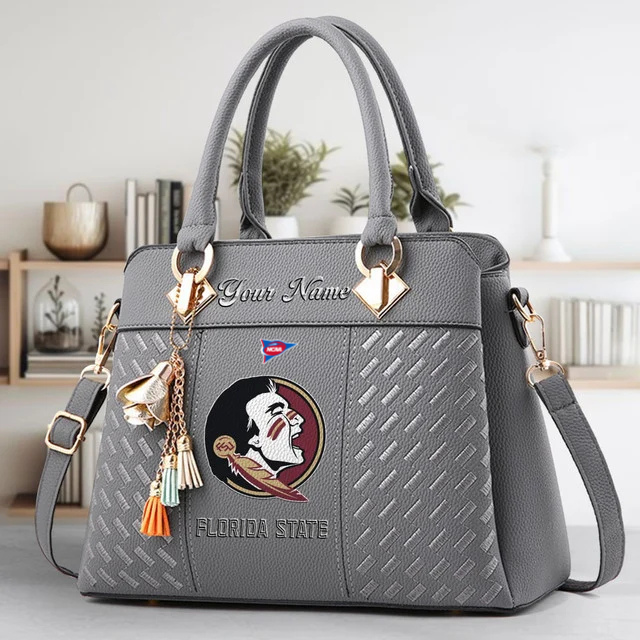 LIMITED EDITION - NEW CUSTOMIZED FBS NCAA21 FLS FL SEMINOLES ZIP HANDBAG MULTICOLOR