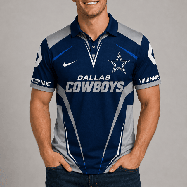 [SPECIAL OFFER] NEW CUSTOMIZED NFL21 DCB DALLAS COWBOYS POLO SHIRT
