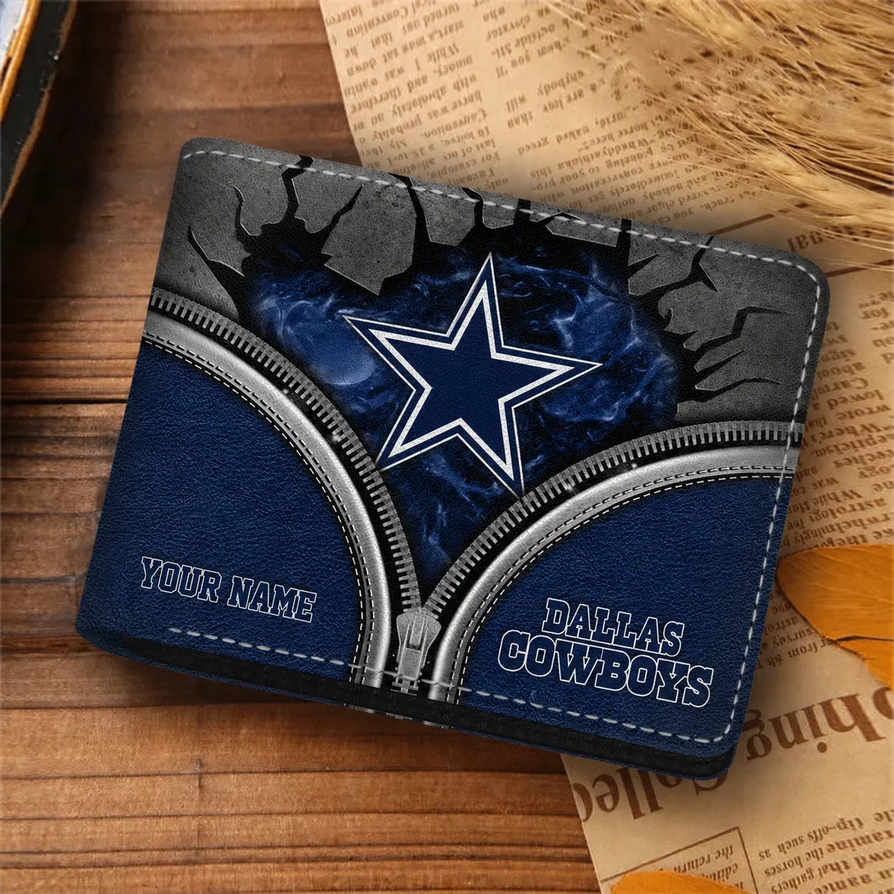 [SPECIAL OFFER] NEW CUSTOMIZED NFL21 DCB DALLAS COWBOYS LEATHER WALLET