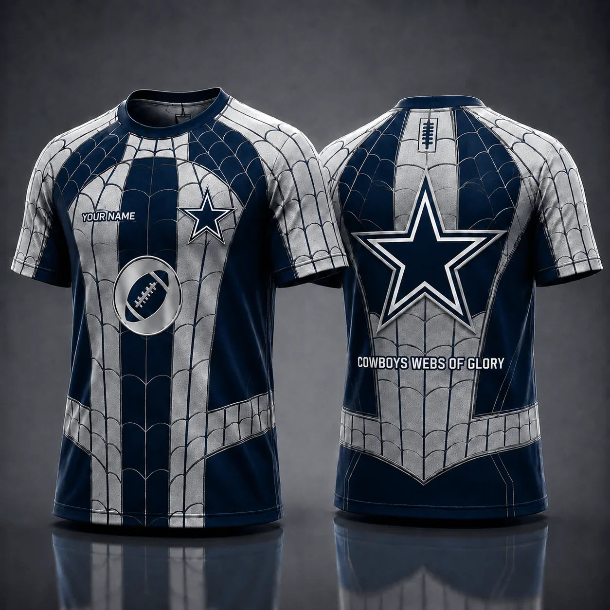 [SPECIAL OFFER] NEW CUSTOMIZED NFL21 DCB DALLAS COWBOYS x SPIDER T-SHIRT, HOODIE & ZIP HOODIE